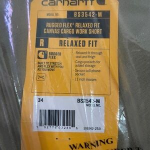 Carhartt Tan Canvas Work Shorts